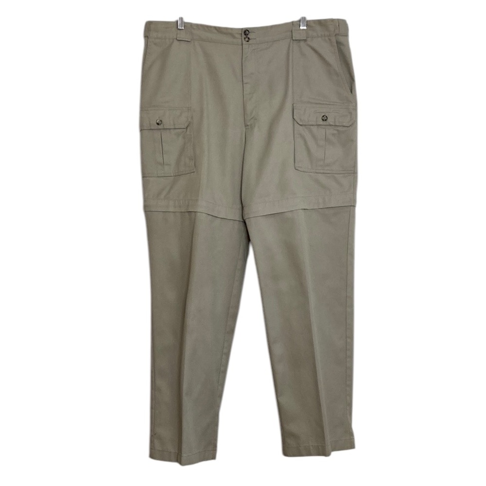 Vintage Tilley Convertible Pants Mens 42 Beige Cargo Shorts Camping Travel